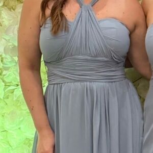 Bridesmaid Dresses - Chiffon Dust Blue - creates different looks